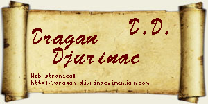 Dragan Đurinac vizit kartica